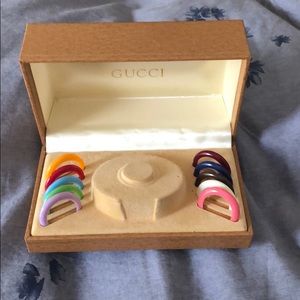 Ladies Gucci watch bezel rings